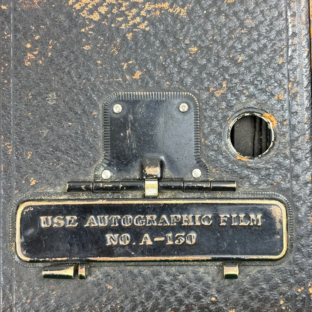 Vintage Eastman Kodak No. 2-C Autographic Kodak Jr Folding Bellows Camera Black